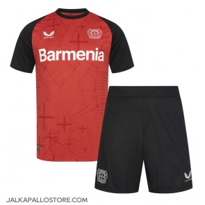 Bayer Leverkusen Kotipaita Lapsille 2024-25 Lyhythihainen (+ shortsit)
